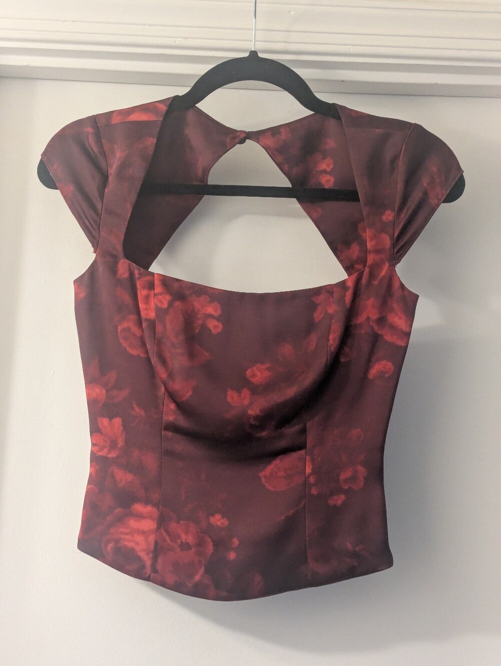 Reformation | Floral Bodice Top With Cap Sleeves